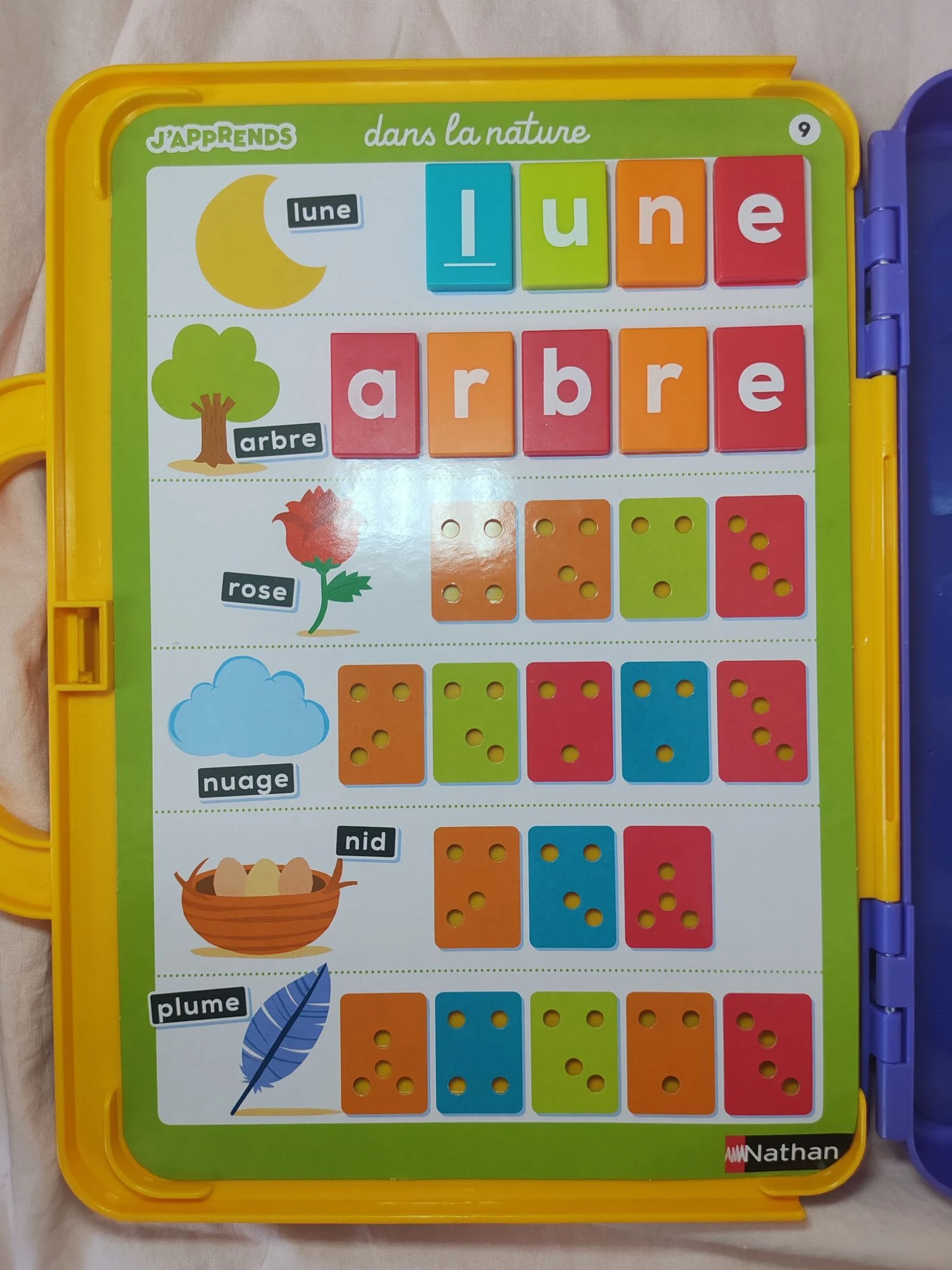 Juego Educativo Nathan "Aprendo a leer" – Maletín Completo con Fichas y Letras – photo 4